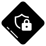 Seguridad y protección de datos icono