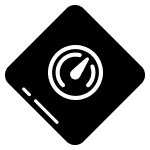 Velocidad de carga rápida icono